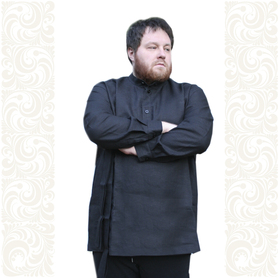 Рубаха Русский Стандарт (черный цвет), лён