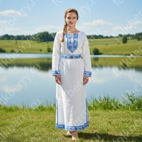 Рубаха женская Белогорье в голубом- фото 1