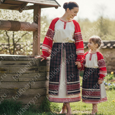 Рубаха женская Покосная, лен- фото 1